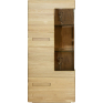 Шкаф с витриной «Хедмарк» БМ2.761.0.57-01(2249), Основной материал: массив дуба, Цвет: Дуб натуральный