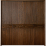 Шкаф для одежды 4д «Хедмарк» БМ2.761.1.27(2210), Основной материал: массив дуба, Цвет: Венге